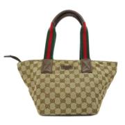 Pre-owned Canvas gucci-tasker