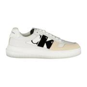 Sporty hvide sneakers med logoprint