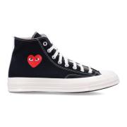 Sort Heart Hi Top Sneakers