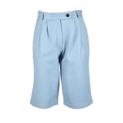 Læder Bermuda Shorts