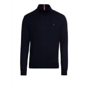 Blå Bomuld Cashmere Sweater