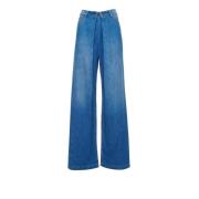 Wide Leg Denim Jeans til Kvinder