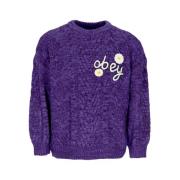 Passion Flower Broderet Sweater Kvinder