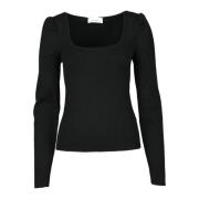 Elegant Viskose Polyester Strik Top