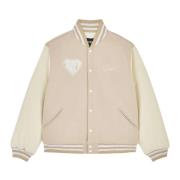 Varsity jakke i Dusty White