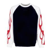 Flames Letvægts Crewneck Sweatshirt Sort/Rød