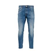 Denim Fem-Lomme Bred-Ben Jeans