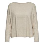 Beige Pullover Jersey til kvinder