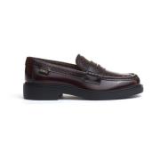 Bordeaux Læder Loafer Sko