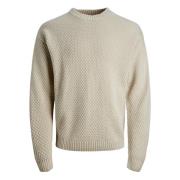 Strikket Rund Hals Langærmet Sweater