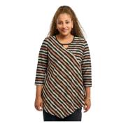 Stribet A-Formet Bluse Magrethe