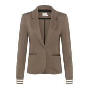 Stribet Blazer Jakke Major Brown/Chalk