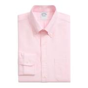 Lyserosa Regular Fit Non-Iron Bomuld Oxford Skjorte med Button Down Kr...