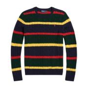 Uld og cashmere flettet sweater