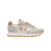 Creme Tricolor Herre Afslappet Sneakers