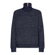 Højhalset herre sweater