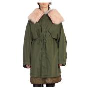 Lagdelt Parka med Harding Stil