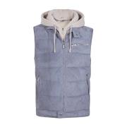 Biker Suede og Cashmere Gilet