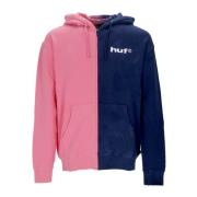 Split Dye Zip Hoodie Pink/Navy