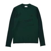 Tekstureret rund hals sweatshirt