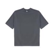 Kortærmet Overlock T-shirt - Duebrun