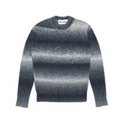 Moondog Black Grey Sweater med Skyggebroderi