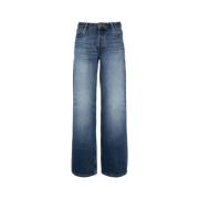 Elisabeth Straight-Leg Jeans i Vasket Indigo