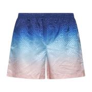 Gradient Monogram Badeshorts Blå