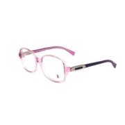 Multifarvede Acetatrammer med pink skive