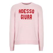 Pink Uldblanding Crew Neck Sweater