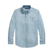 Herre Chambray Denim Skjorte