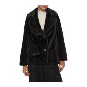 Faux Fur Filomena Jakke i Jet Black