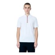 Bomuld Piquet Half-Zip Polo Shirt