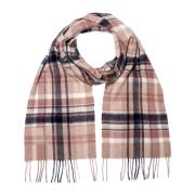 Tartan Tørklæde Rosewood Uld Cashmere