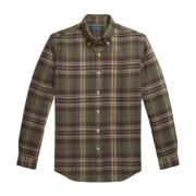 Ternede Flannel Skjorte Olive/Brown Multi