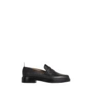 Sort Læder Brogue Penny Loafer