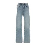 Bredbenet denim jeans