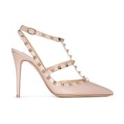 Pink Rockstud Cage Sandaler