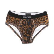 Leopard-Print Briefs Brun Undertøj