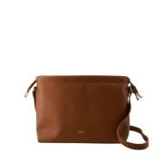 Hasselbrun Syntetisk Crossbody Taske