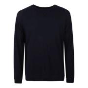 Blåt Linned Bomuld Sweatshirt Stil