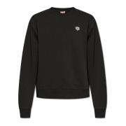 Sweatshirt med logo patch