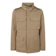 Field Jacket i Tortora Bomuld