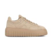 Suede Camel Sneakers Memory Foam Sole