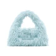 Faux Fur Mini Sack Taske