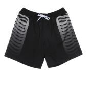 Rib Swim Shorts Sort/Grå