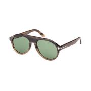 Brun Aviator Solbriller