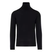 Sort Merinould Turtleneck Sweater