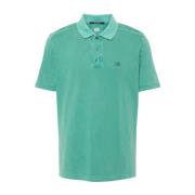 Græsgrøn Logo Print Polo Skjorte