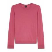 Stribet rund hals strik sweater